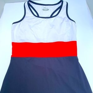 Fila women’s open tennis dress M red white & blue